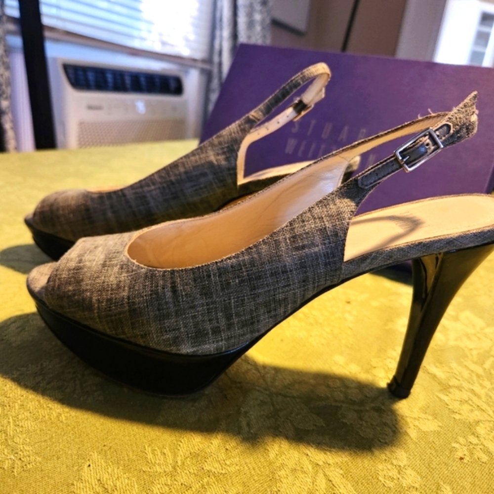 Stuart Weitzman Open Toe Pumps - image 1